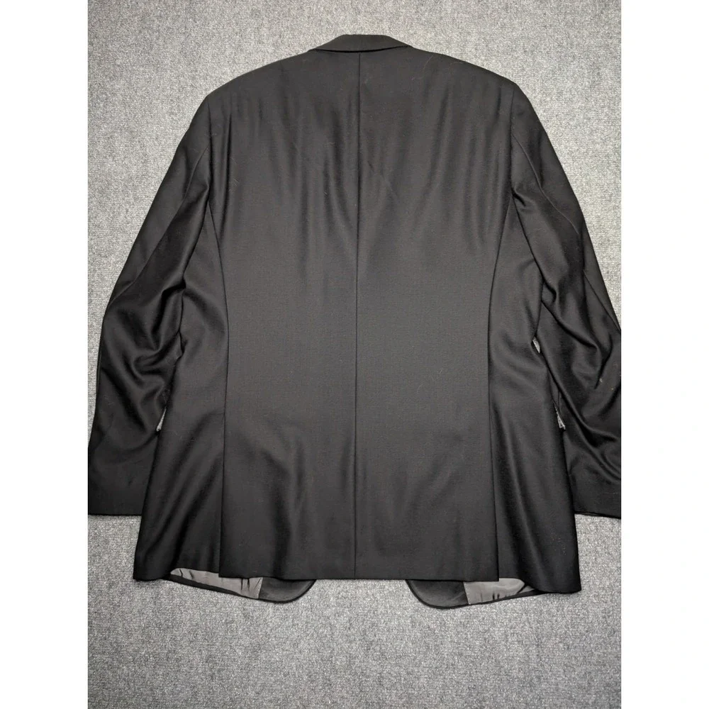 Hart Schaffner Marx Tuxedo Jacket 1‎ One Button Black 44L Hole**